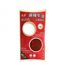 德庄*麻辣牛油火锅底料 45度中辣 200g Hot pot spices