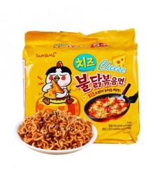 （黄袋5连包）韩国三养*火鸡面*芝士味 700g Instant Noodles