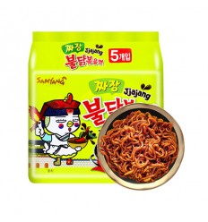 （绿袋*5连包）韩国三养*火鸡面*炸酱味 700g Instant Noodles