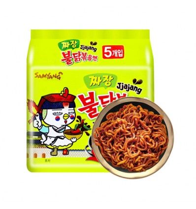 （5连包）韩国三养*炸酱味火鸡面（绿袋）700g Instant Noddles