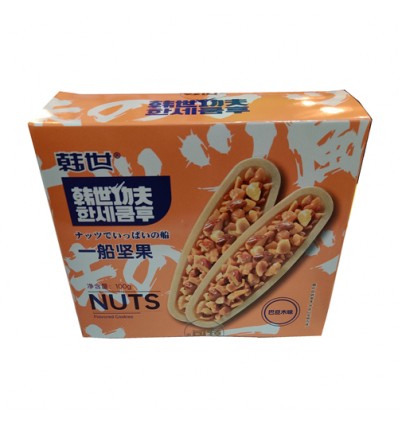 （蓝罐）韩世*海苔卷卷脆*日式鲜烩味 136g hanshi snacks