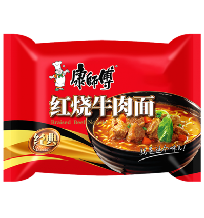 康师傅*红葱头葱香排骨面 107g noodles