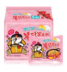 （5连包）韩国三养*火鸡面*奶油味（粉色袋） 700g Instant Noodles