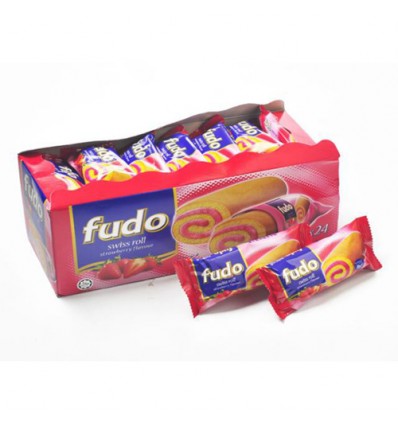 红盒*福多FUDO草莓味瑞士卷 108g Cracker