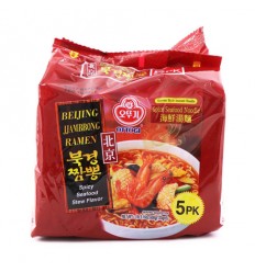 （暗红袋*5连包）韩国不倒翁*北京海鲜汤面 700g Instant Noodles