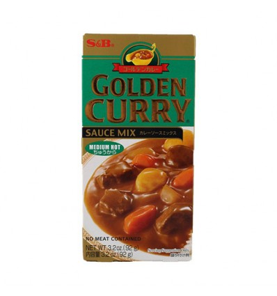 小盒！S&B金牌日式咖喱块*绿色（中辣）92g S&B Curry