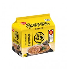 （5连包）日本原装日清*豚骨酱油拉面 500g noodles