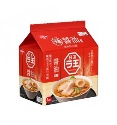 （5连包）日本原装日清*酱油拉面 500g noodles
