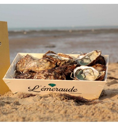 (仅发特快及自配送）N3 两打装！ L‘ emeraude法国特级绿宝石生蚝 24个 oysters