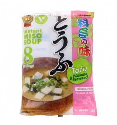 红包 Marukome 即食豆腐味噌汤8袋入（原味豆腐）152g Miso