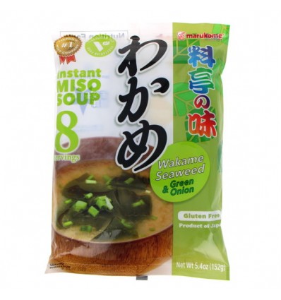 绿包 Marukome 即食豆腐味噌汤8袋入（洋葱味）152g Miso