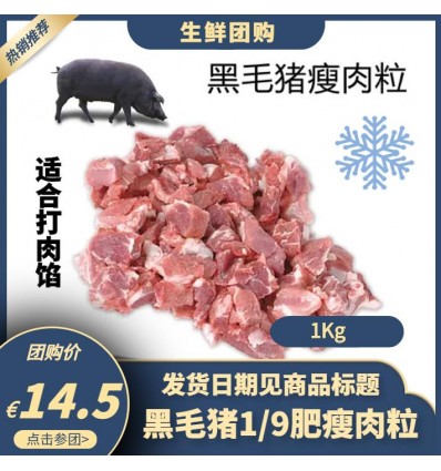 （U类只发特快和自配送）伊比利亚黑毛猪*瘦肉粒 约500g Iberic pork